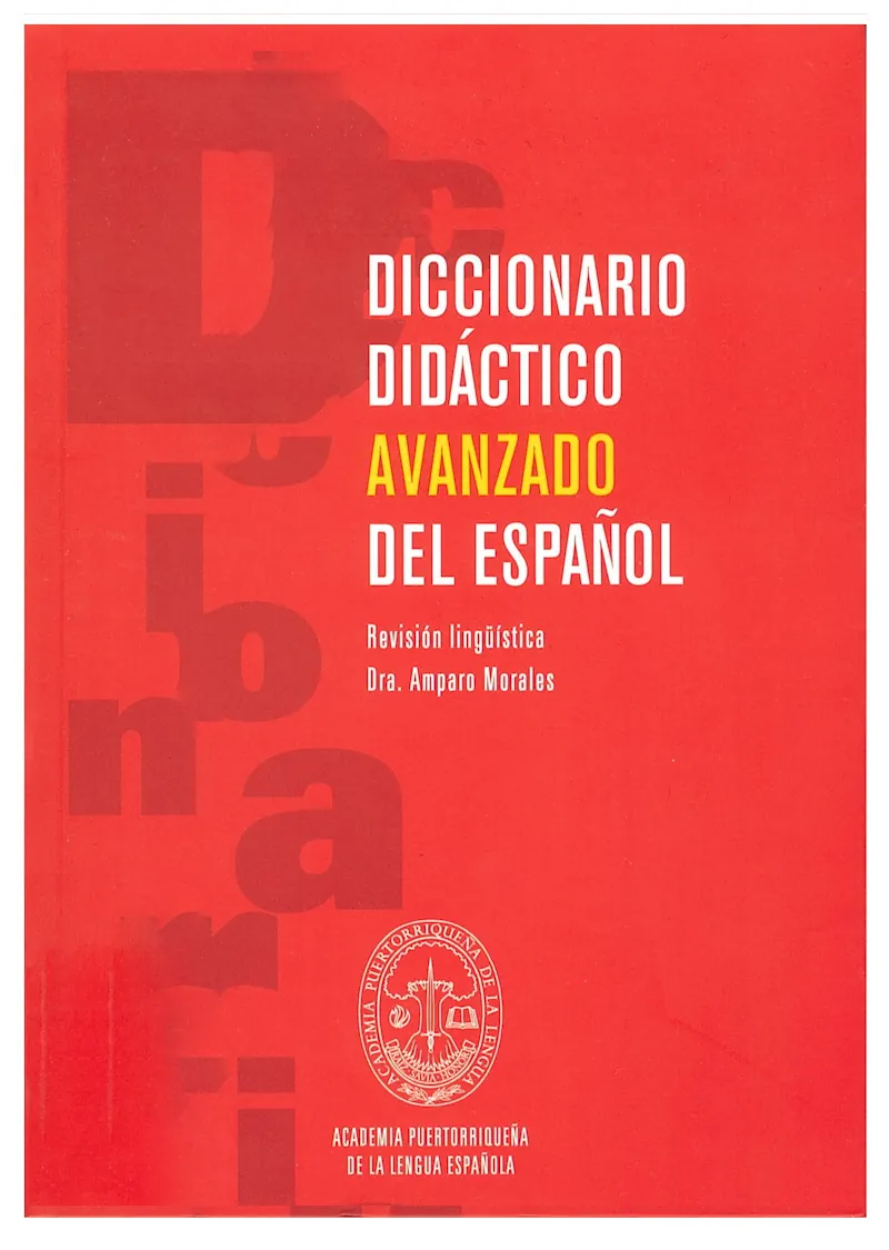 portada Diccionario didáctico avanzado del español