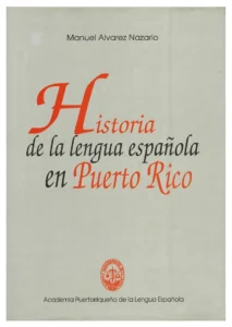 portada Historia de la lengua española en Puerto Rico