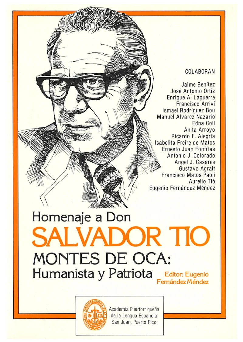 portada Homenaje a Don Salvador Tió Montes de Oca