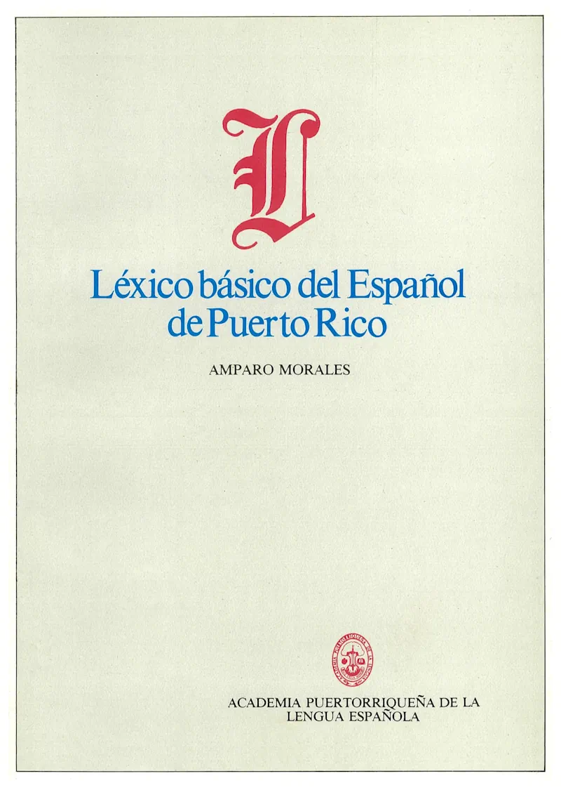portada Léxico básico del español de Puerto Rico