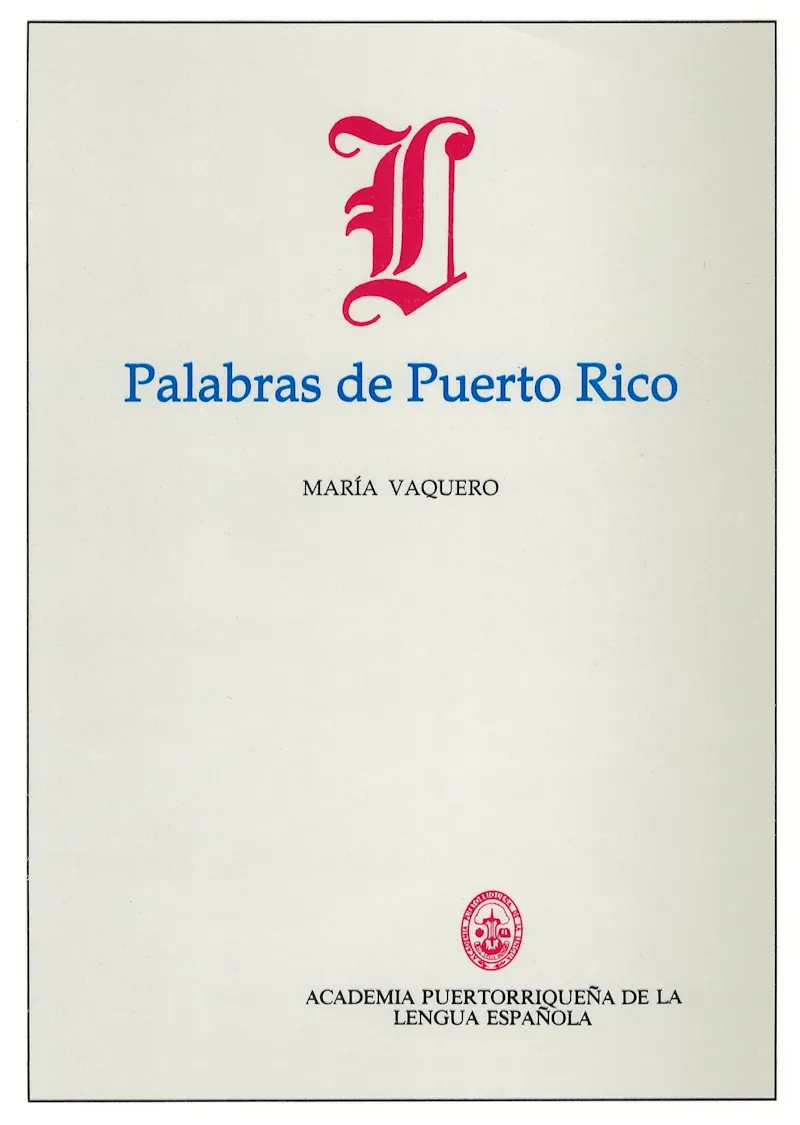 portada Palabras de Puerto Rico