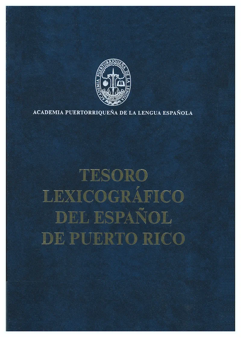 portada Tesoro lexicografico del español de Puerto Rico